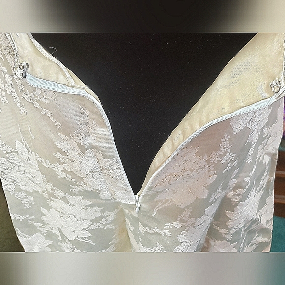 Vintage Scott McClintock Formal Prom Wedding Damask Tapestry Dress Gown  Sz 10 - Picture 9 of 11